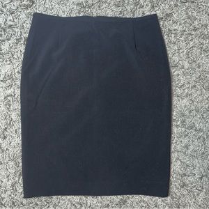 CALVIN KLEIN Stretch Zip Back Black Straight Pencil Skirt Women's Size 10